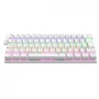 Teclado Mecânico Gamer T-dagger Arena Pro, Rainbow, Wireless/bluetooth, Switch Brown, 60%, Abnt2, Branco, T-tgk321w Pro-br Pt