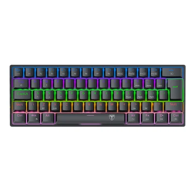 Teclado Mecanico Gamer Arena Pro Rainbow Wireless Dust-proof Brown T-dagger T-tgk321pro-br Pt Preto