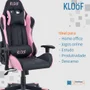 Cadeira Giratória Gamer Kl3 Preto E Azul