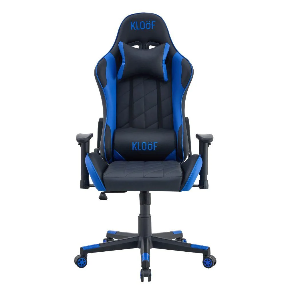 Cadeira Giratória Gamer Kl3 Preto E Azul