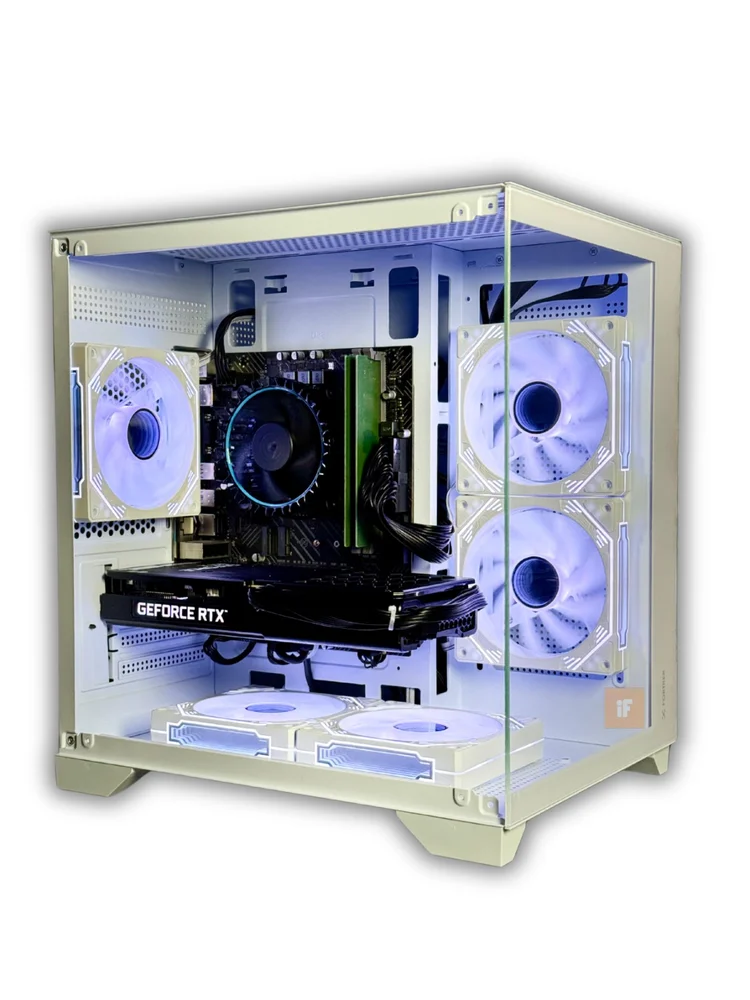 PC Gamer Intel i5 12400 - RTX 5060 8GB, 32gb Ram, SSD 1TB Nvme – Aquario Branco RGB - view 5