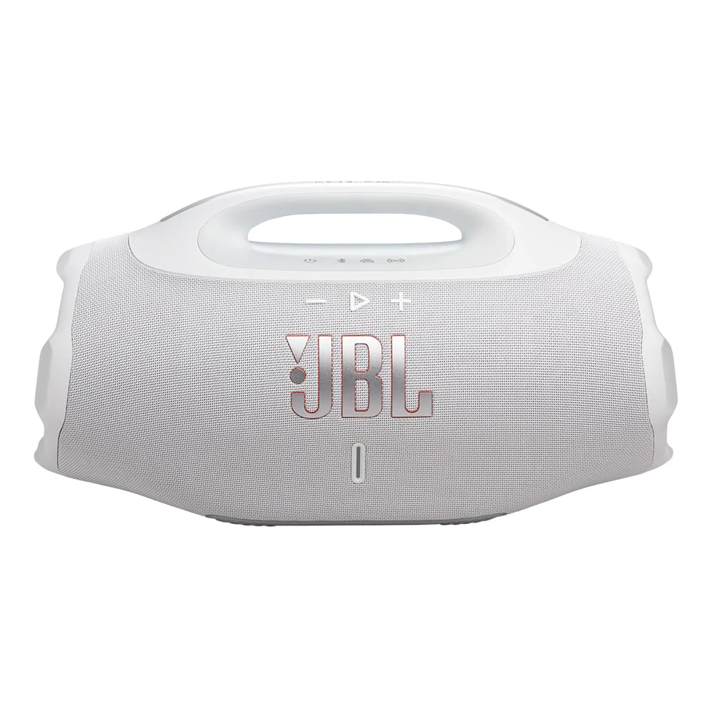 Caixa De Som Bluetooth Jbl Boombox 4 Branca Até 34h De Reprodução, Ip68 À Prova D’água E Resistente A Poeira, 210w - Bivolt