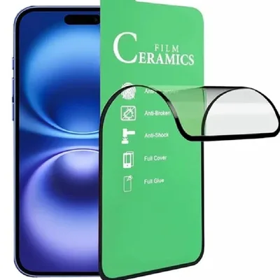 Película Ceramica 9d Flexível Para Linha Iphone 16 Completa Modelo:iphone 16 Plus