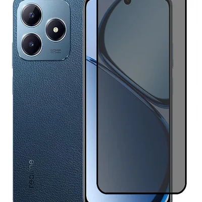 Película De Vidro Privativa 3d 9d Anti Espiao Para Realme Note 50 Note 60