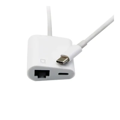 Adaptador Ethernet Usb-c Rj45 Para Ipad Pro Android Notebook