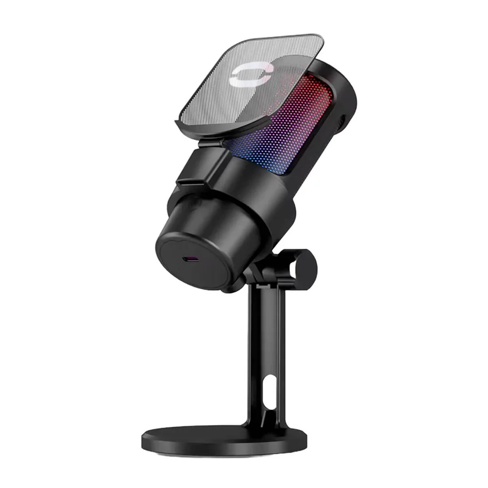 Imagem 5 de 5 do produto Microfone De Mesa Profissional Podcast Alta Sensibilidade Rbg Usb