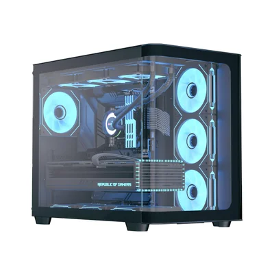 Gabinete Gamer Aerocool P500c, Mid-tower, Vidro Temp, 4 Fans, Black - P500c Pt (85133)