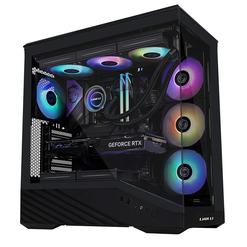 Imagem 5 de 5 do produto Gabinete Gamer Lian Li V100, Mid-tower, Vidro Temp, S/fan, Black - V100x