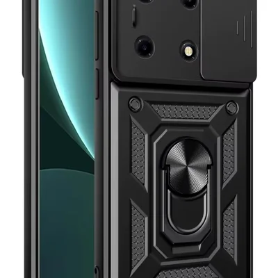 Capa Capinha Armadura C/ Proteção Da Camera Suporte Anel 360 Para Infinix Note 30