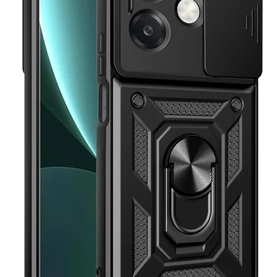 Capa Capinha Armadura C/ Proteção Da Camera Suporte Anel 360 Para Oppo A40