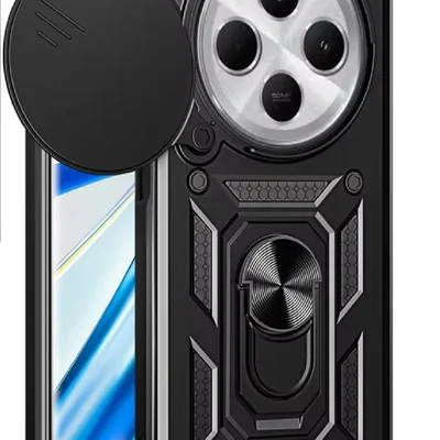 Capa Capinha Armadura C/ Proteção Da Camera Suporte Anel 360 P/ Xiaomi Poco C75