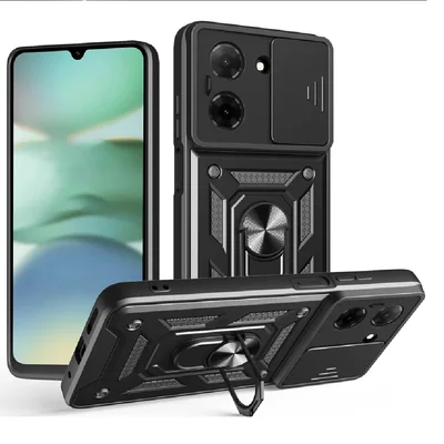 Capa Capinha Armadura C/ Proteção Da Camera Suporte Anel 360 Para Xiaomi Redmi A5 4g