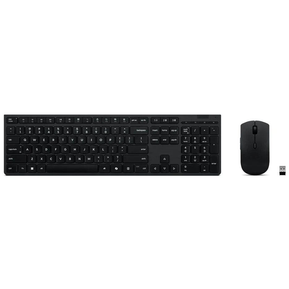 Imagem 2 de 5 do produto Teclado E Mouse Sem Fio Recarregável Lenovo Professional Português (brasil) - 4x31r64319