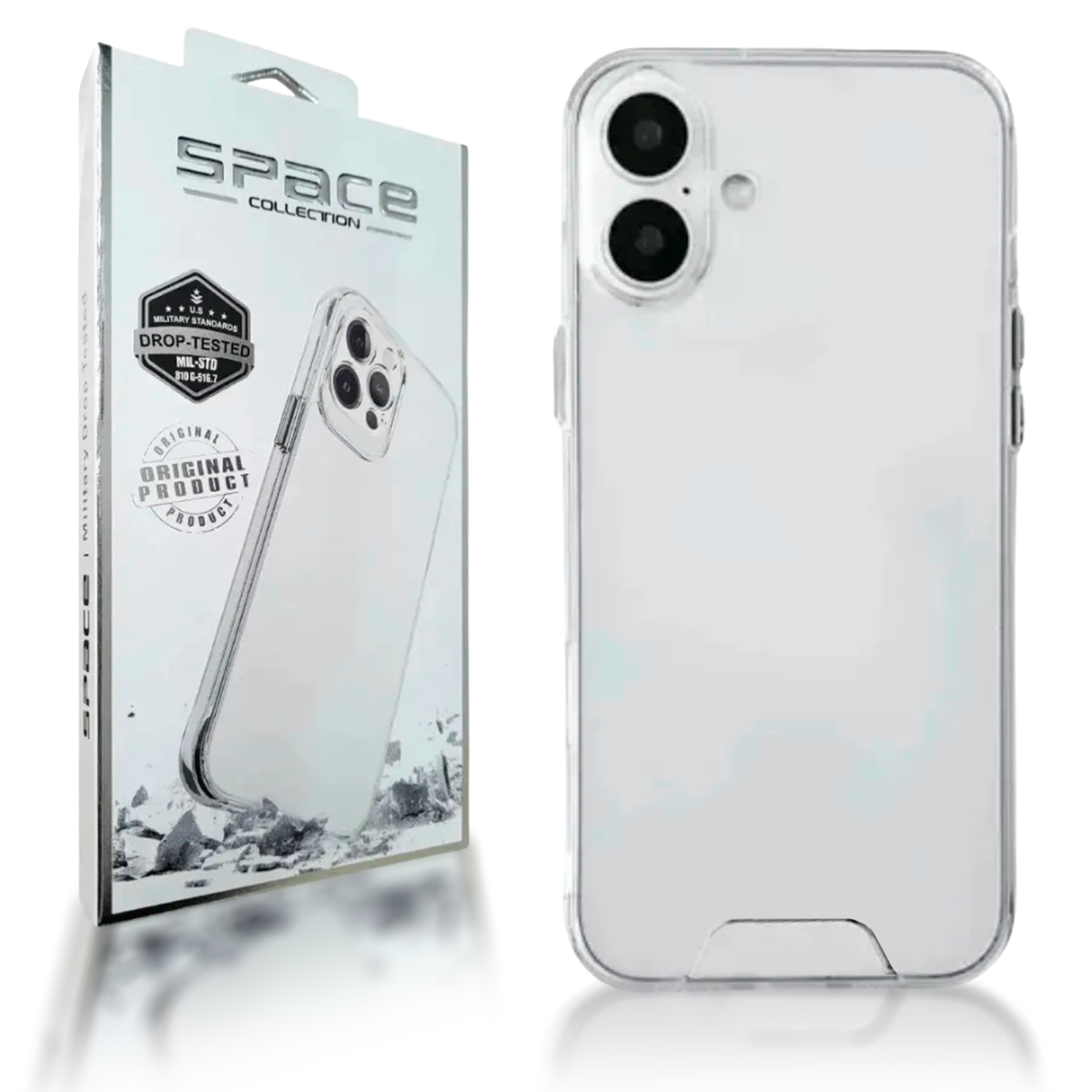 Capa Case Capinha Anti Impacto Space Iphone 16 15 14 13 Pro Modelo:16;cor:transparente