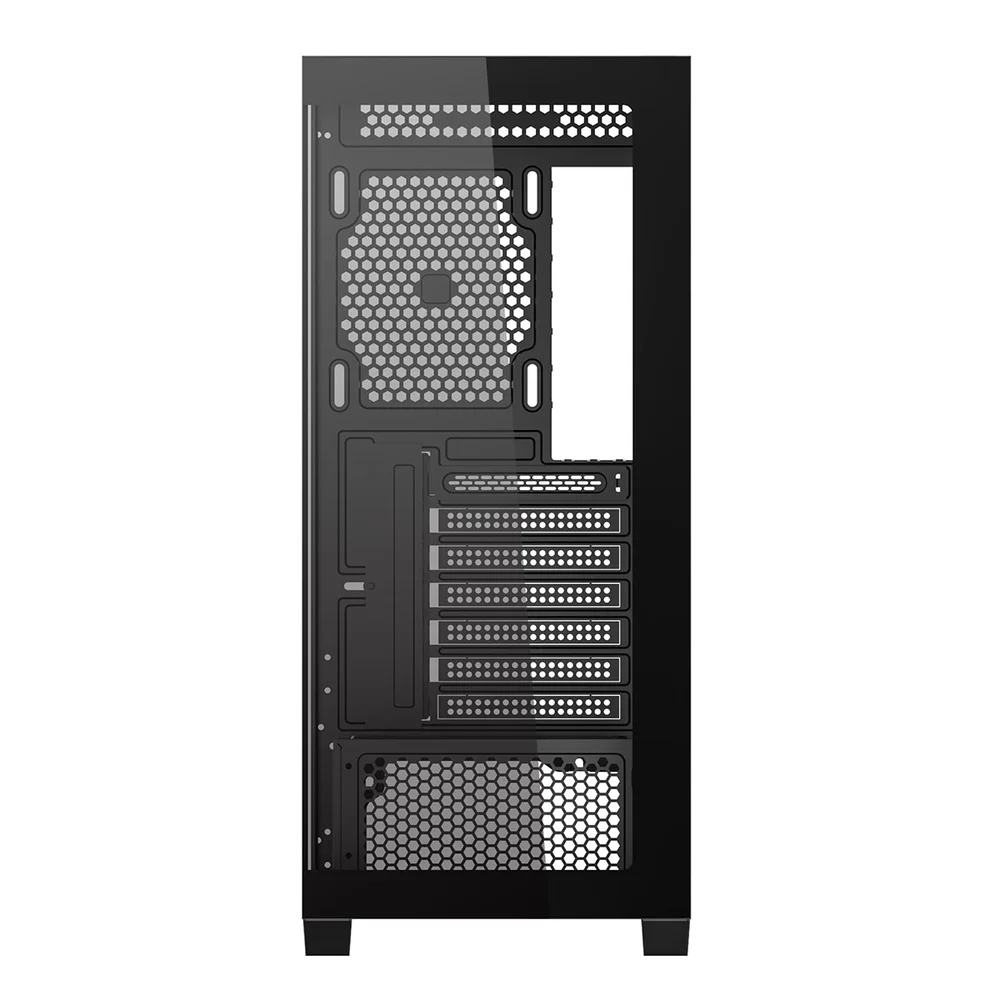 Imagem 2 de 5 do produto Gabinete Gamer Mid Tower Sem Fan Sem Fonte Ca-609b Deflect Preto Redragon