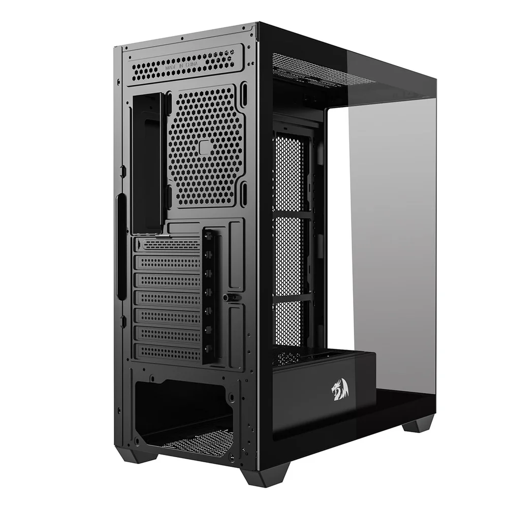 Imagem 4 de 5 do produto Gabinete Gamer Mid Tower Sem Fan Sem Fonte Ca-609b Deflect Preto Redragon