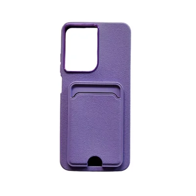 Capa De Silicone Com Porta Cartão Para Moto G35 Resistente