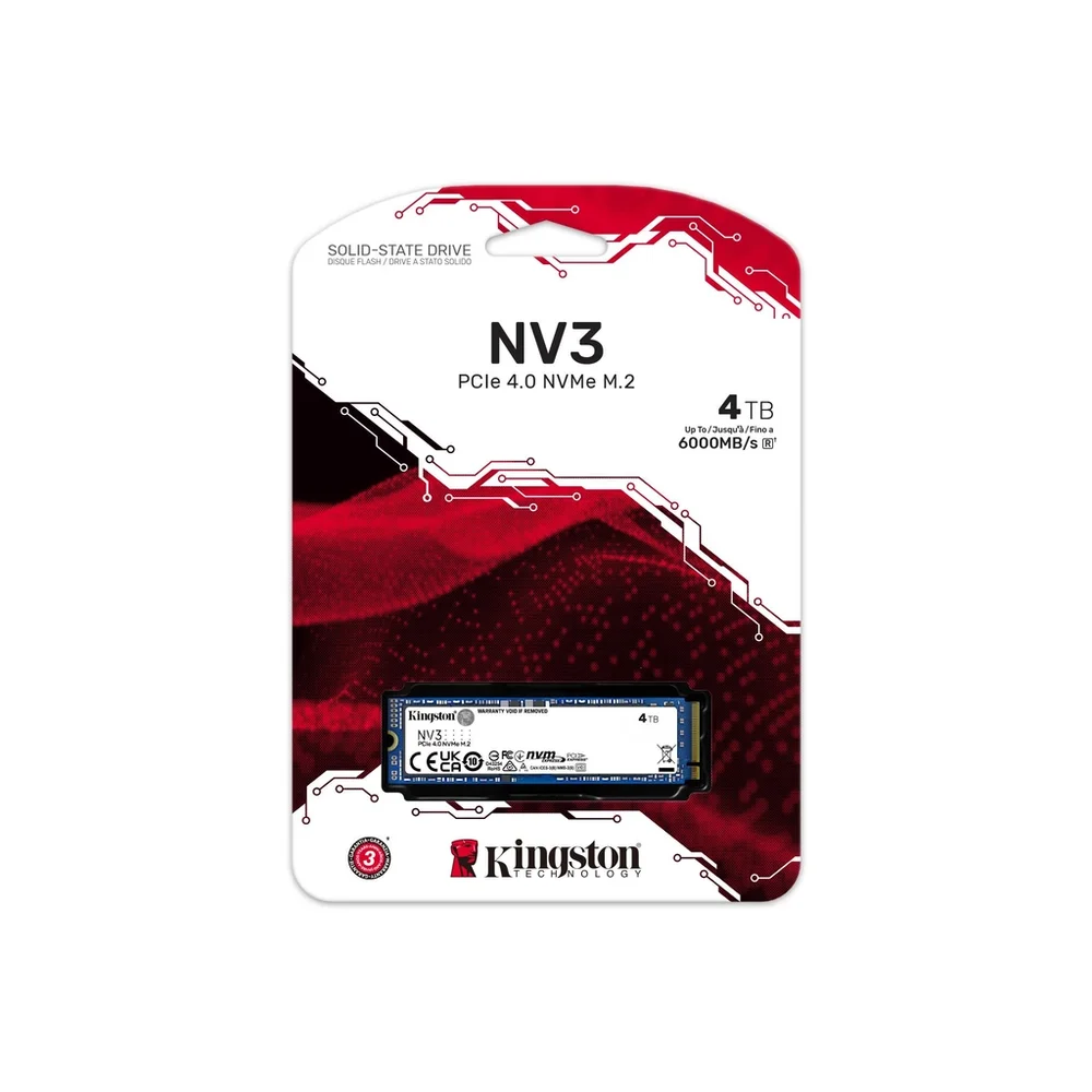 内蔵型SSD Kingston NVMe PCIe Gen 3.0 x 4 SSD (1TB) Produtos com até 15 OFF no PIX KaBuM