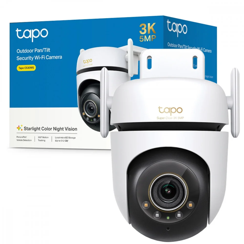 【未開封】tapo C530WS 3K 5MP 360° IP66 防犯カメラ Produtos com até 15 OFF no PIX KaBuM