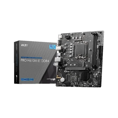 Placa Mãe Msi Pro H610m-e Ddr4 LGA  1700 2xDDR4 Intel H610 Matx