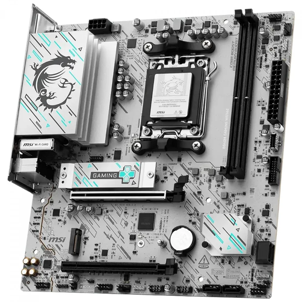 Imagem 4 de 5 do produto Placa Mãe Msi B840m Gaming Wifi6e Am5 2xDDR5 Amd B840 Matx