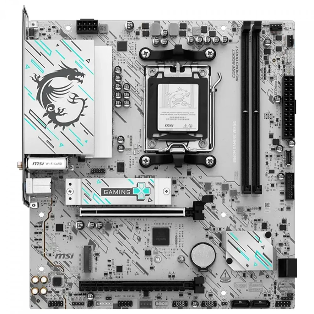 Imagem 5 de 5 do produto Placa Mãe Msi B840m Gaming Wifi6e Am5 2xDDR5 Amd B840 Matx
