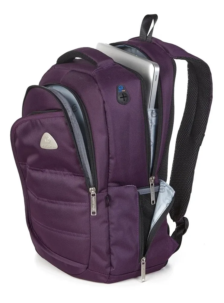 Imagem 3 de 5 do produto Mochila Executiva Laptop Até 15.6 World Bags - Epg-5109b Roxa
