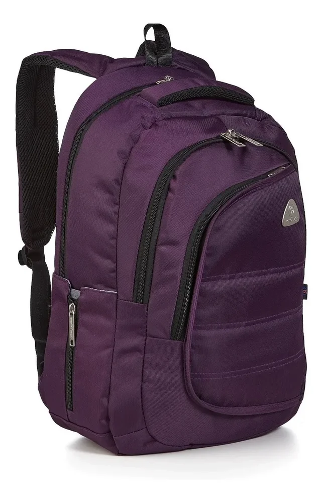 Imagem 4 de 5 do produto Mochila Executiva Laptop Até 15.6 World Bags - Epg-5109b Roxa