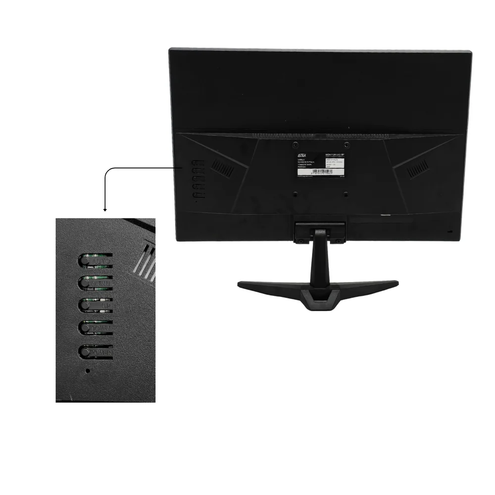 Monitor LED 19" Gamer, Resolução Full Hd 60hz 5ms, Hd-mi Vga Vesa Aitek Amo-1019lite Monitor LED 19" Gamer, Resolução Full Hd 60hz 5ms, Hd-mi Vga Vesa Aitek Amo-1019lite