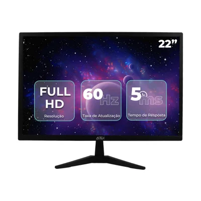 Monitor Gamer LED 22 " Full Hd HDMI Vga 60hz Bivolt