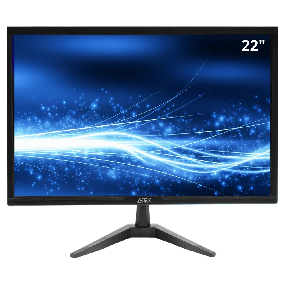 Monitor LED 22" 60hz 5ms, Full Hd 1920 X 1080p, Hd-mi, Vga, Vesa, Gamer, Trabalho Aitek Amo-1022lite Monitor LED 22" 60hz 5ms, Full Hd 1920 X 1080p, Hd-mi, Vga, Vesa, Gamer, Trabalho Aitek Amo-1022lite