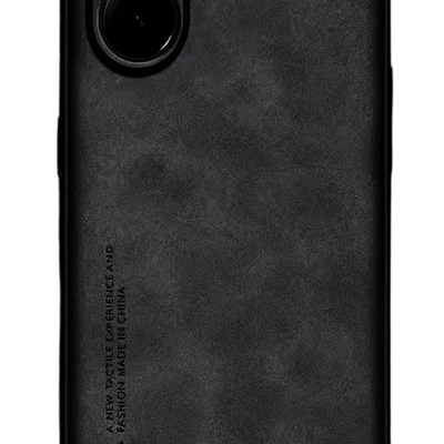 Capinha Luxo Couro Camurça Antichoque Para Xiaomi Poco F7 5g