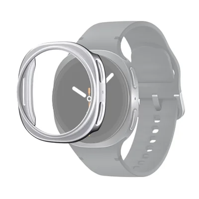 Capa Bumper Para Galaxy Watch 8  - Prata Tamanho:44mm