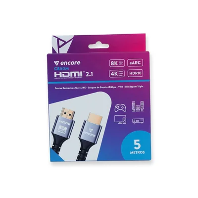 Cabo HDMI 2.1 8k Ultra High Speed Encore 5 Metros