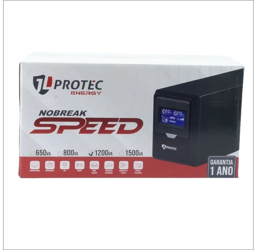 Imagem 2 de 5 do produto Nobreak Jlprotec Speed 1200va Mono 120-120v
