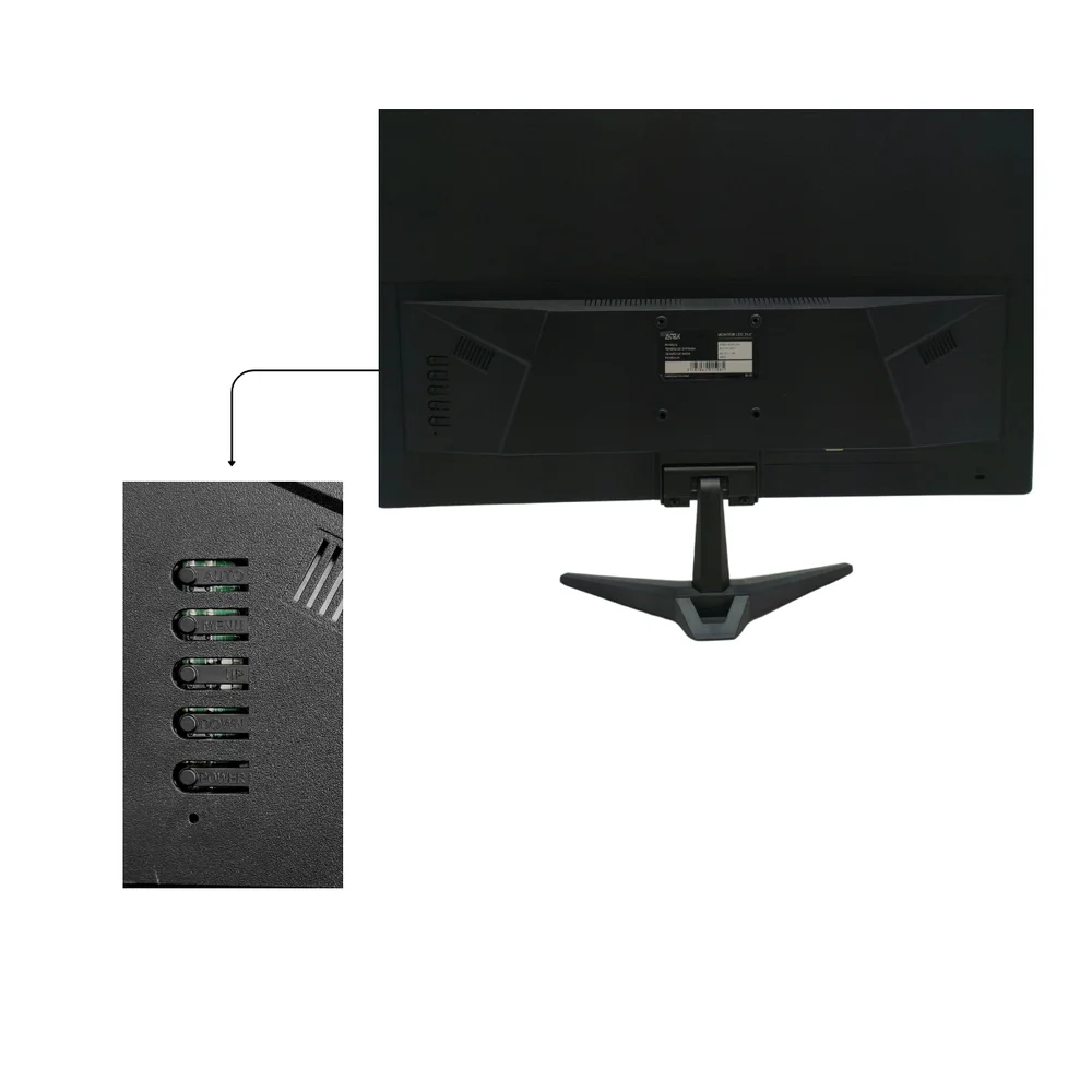 Monitor 23.6" Tela Full Hd, 60hz 5ms, Hd-mi, Vga, Vesa, Gamer, Trabalho, Home Office Aitek Amo-1024lite