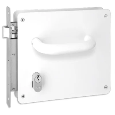 Fechadura Externa Mth101 Hospitalar Oswaldo Cruz 55mm Branca Haga