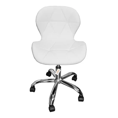 Cadeira Escritório Giratória Office Eiffel Slim Branco
