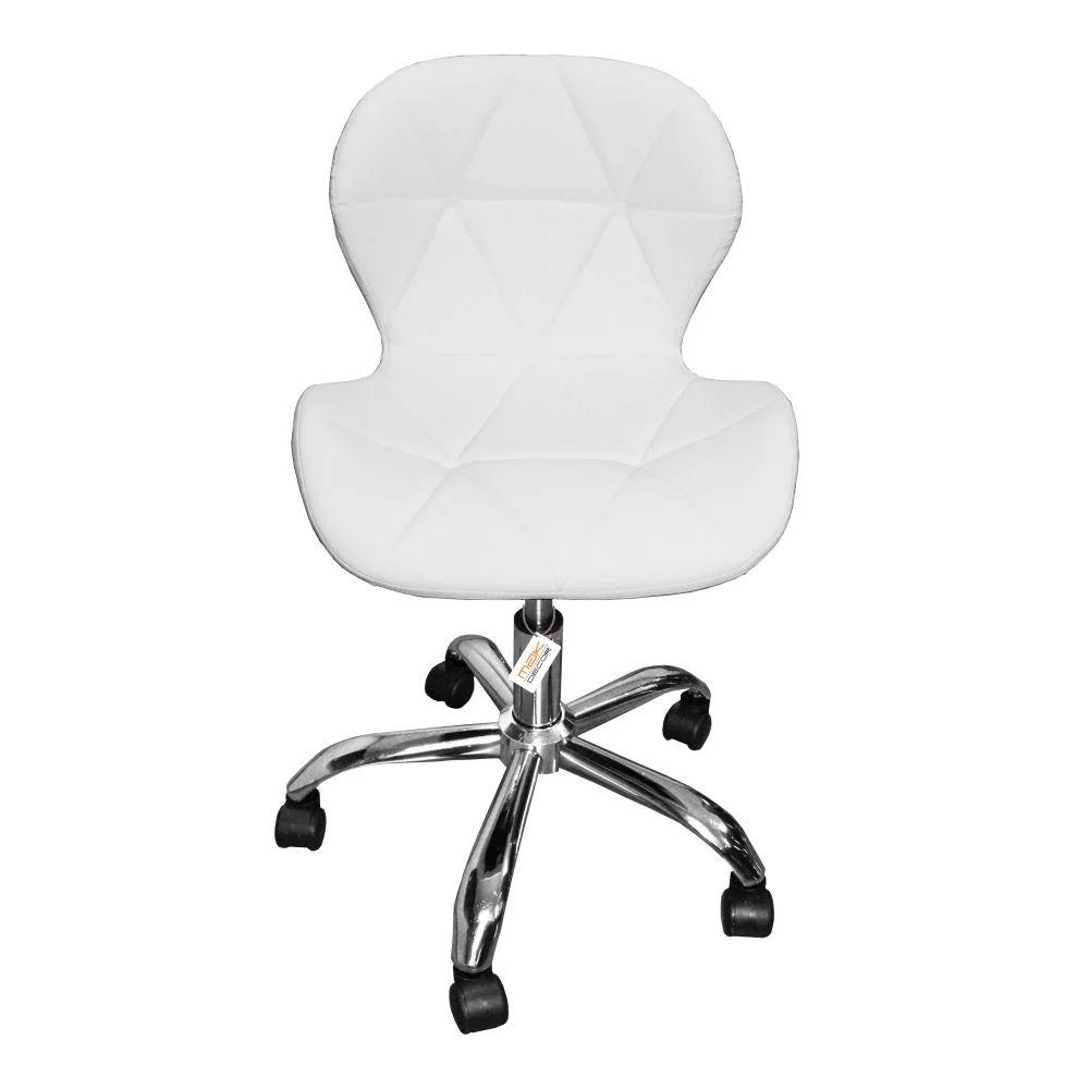 Cadeira Escritório Giratória Office Eiffel Slim Branco