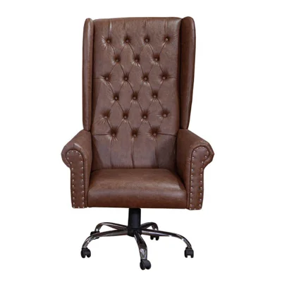 Cadeira De Escritório Giratória Presidente Chesterfield Via Courano Whisky