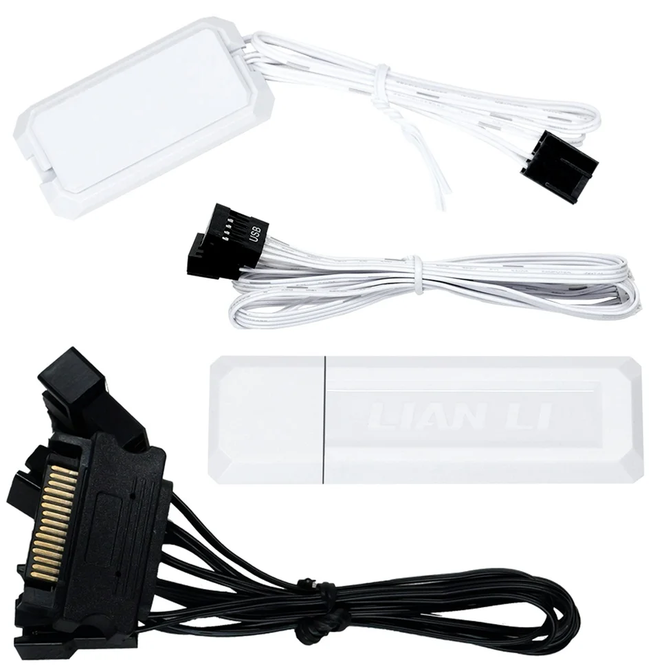 Kit 3 Fans 120mm Lian Li Uni Fan Tl Wireless 120 Reverse Blade, ARGB, C/ Controladora, White - 12rtl1w3w 7