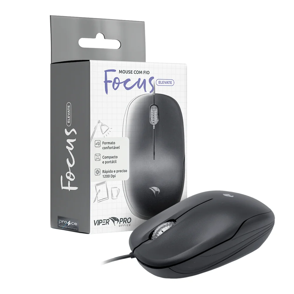 Imagem 5 de 5 do produto Mouse Com Fio Focus Elevate - Vo110