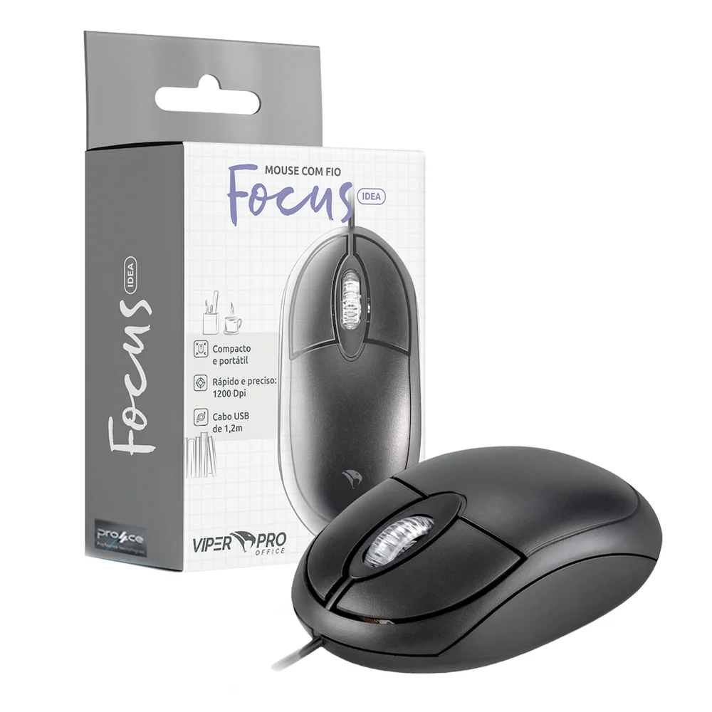 Imagem 4 de 5 do produto Mouse Com Fio Focus Idea - Vo100