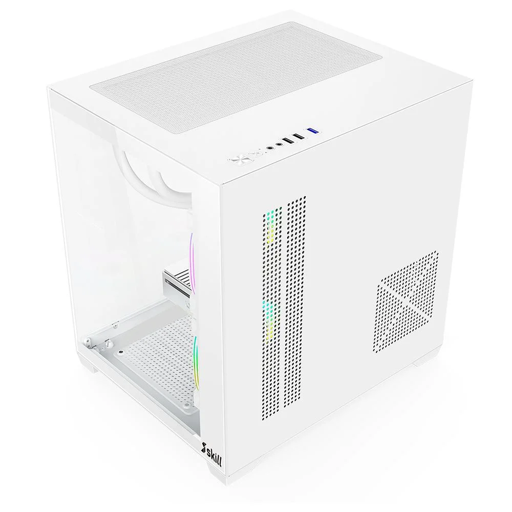 PC Gamer Skill Apex Series, Amd Ryzen 5 5500, Radeon Rx 580 8GB, 16gb Ddr4, SSD 256gb M.2, Branco Sas010 PC Gamer Skill Apex Series, Amd Ryzen 5 5500, Radeon Rx 580 8GB, 16gb Ddr4, SSD 256gb M.2, Branco Sas010