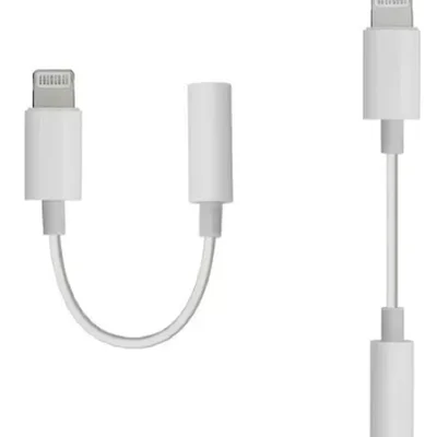 Adaptador De Fones De Ouvido Com Entrada Lightning Para Iphone 7,8,x,xr,11,12,13 E 14