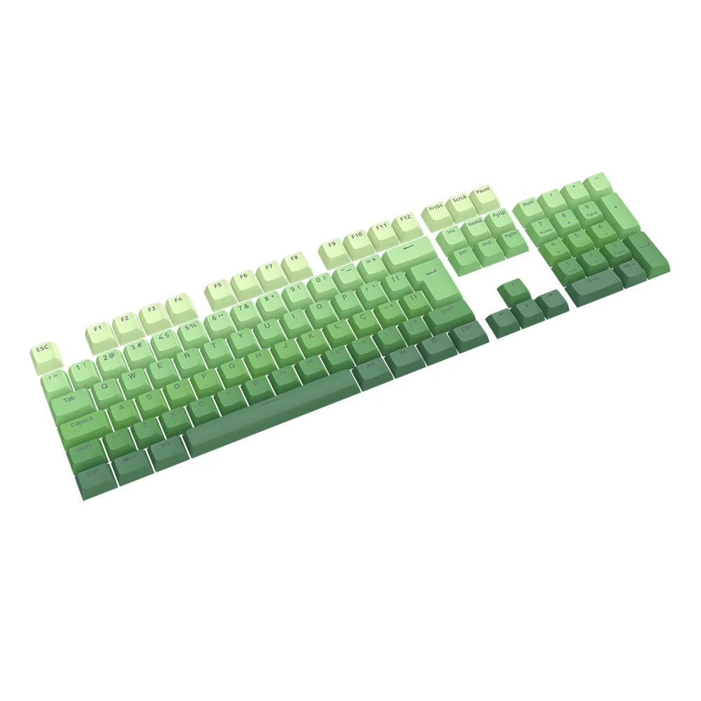 Imagem 4 de 5 do produto Kit Keycaps Double Shot Redragon Abnt2 106 Teclas A140 Pt Degrade Verde