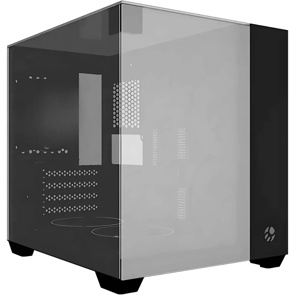 Gabinete Gamer Vegas Vidro Espelhado Placas-mãe Matx E Mini-itx Bluecase - Bg-059b