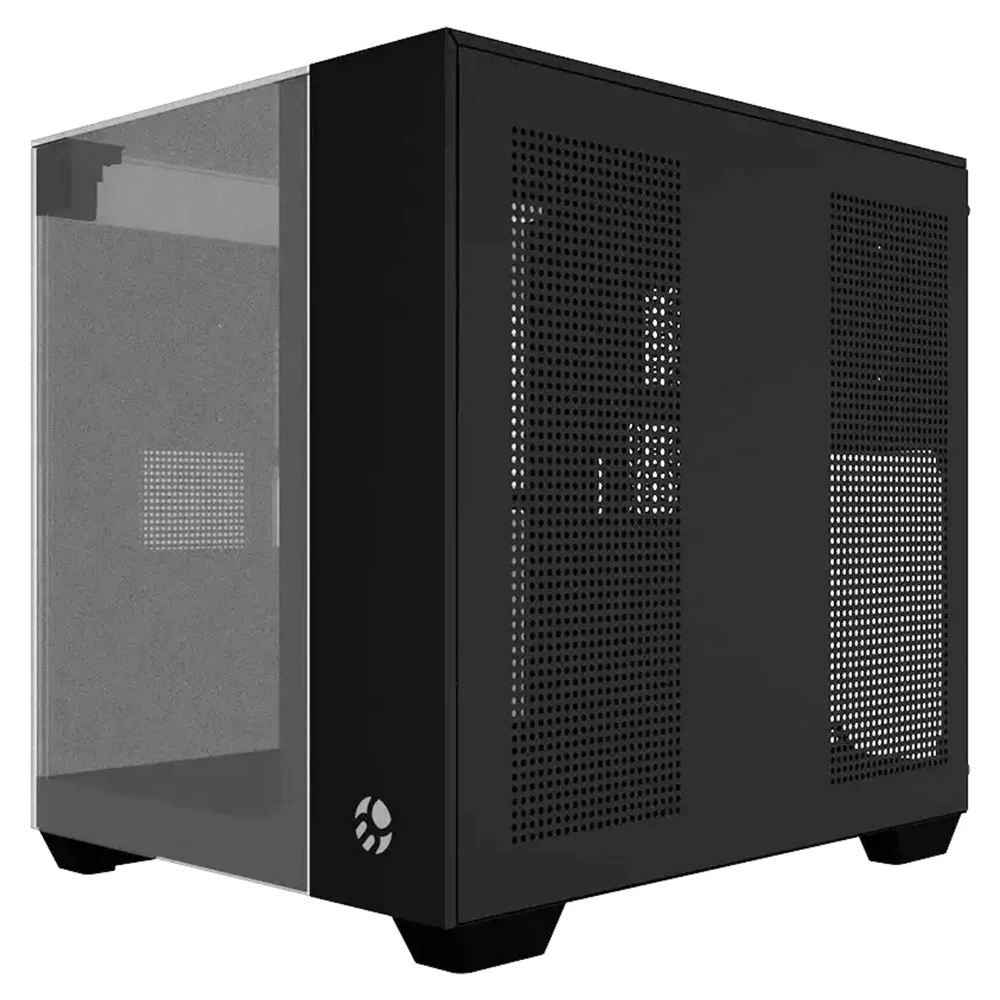 Imagem 2 de 5 do produto Gabinete Gamer Vegas Vidro Espelhado Placas-mãe Matx E Mini-itx Bluecase - Bg-059b