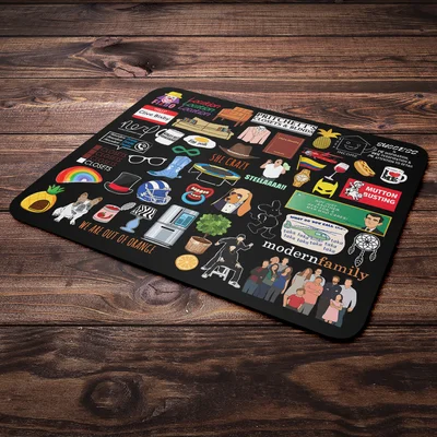 Mouse Pad Geek Icons Moments - Modern Family — foto 3