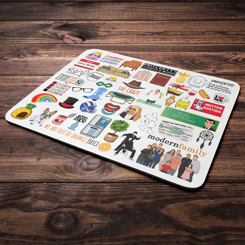 Imagem 3 de 4 do produto Mouse Pad Geek Icons Moments - Modern Family - Branco